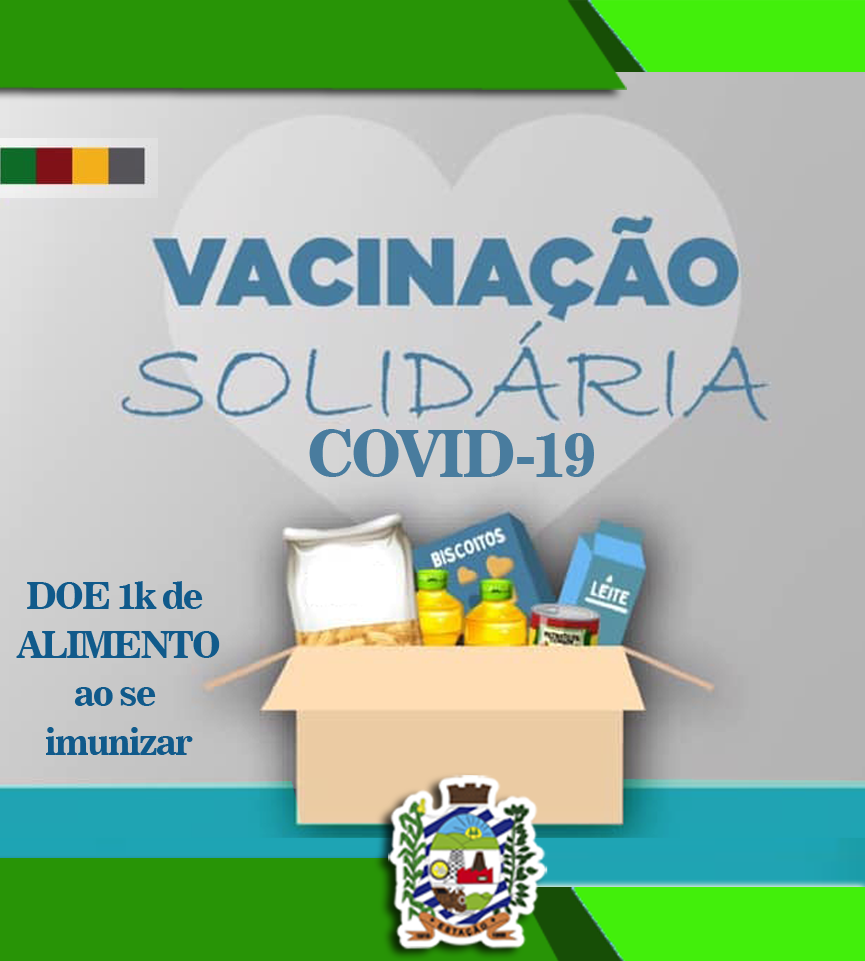 Vacinação Solidária! Doe 1kg de alimento não perecível ao se vacinar ...